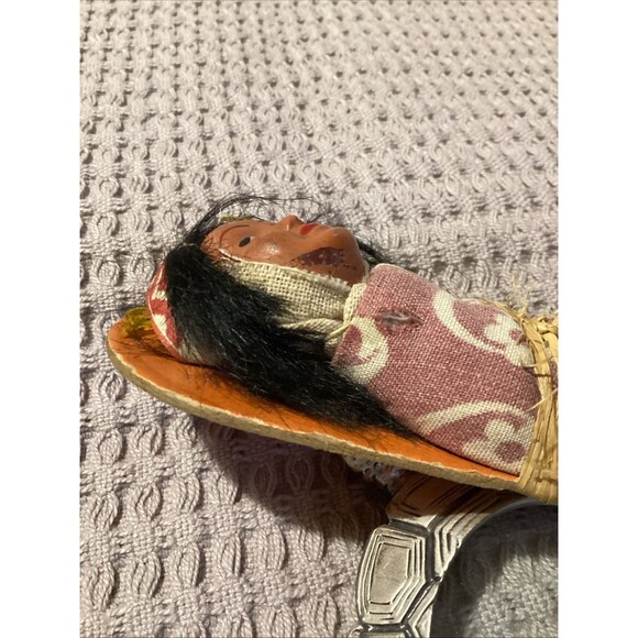 Native American Baby Doll Papoose Reservation Souvenir Skookum Handmade - Picture 7 of 8